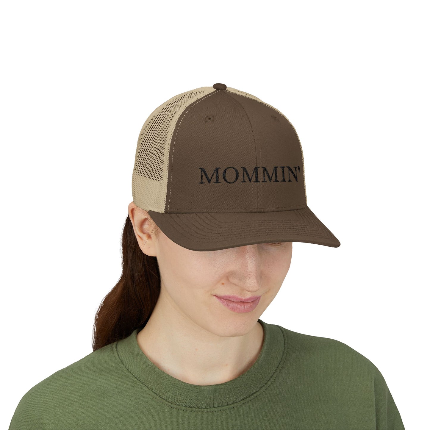 Embroidered Mommin' Trucker Cap