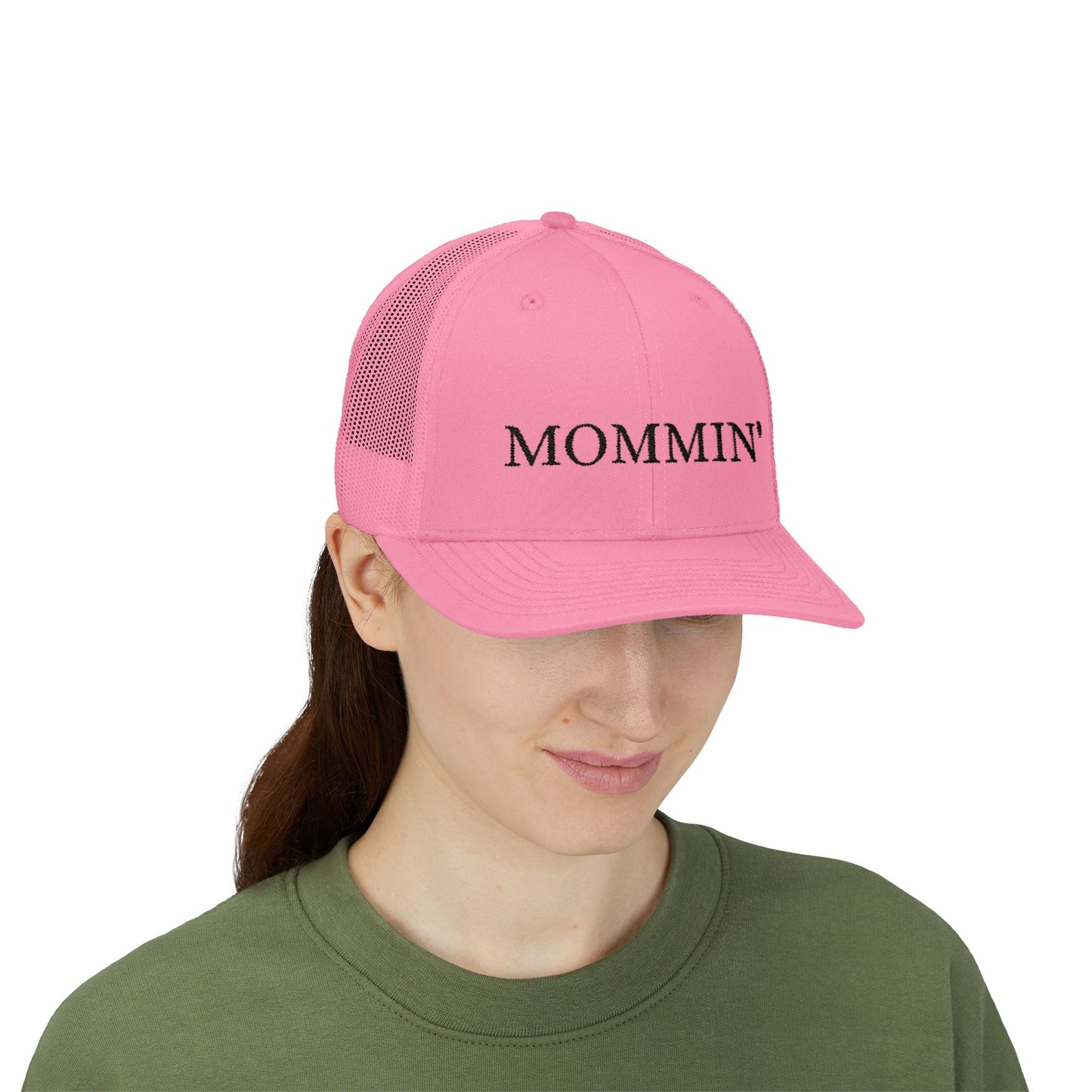Embroidered Mommin' Trucker Cap