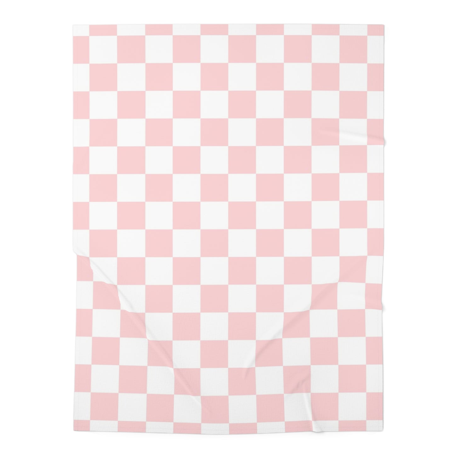 Pink Checkered Baby Swaddle Blanket