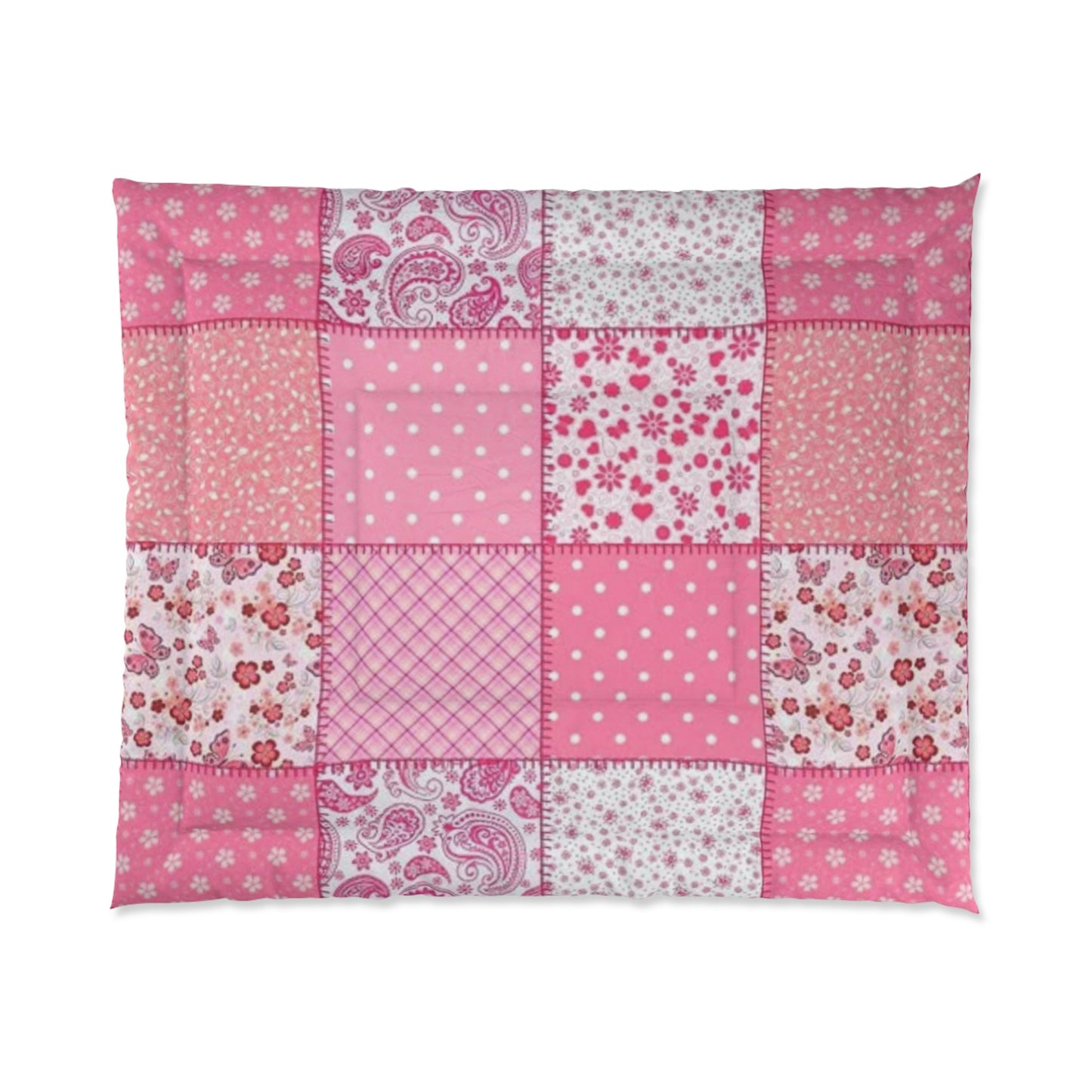 Pink Patchwork Comforter