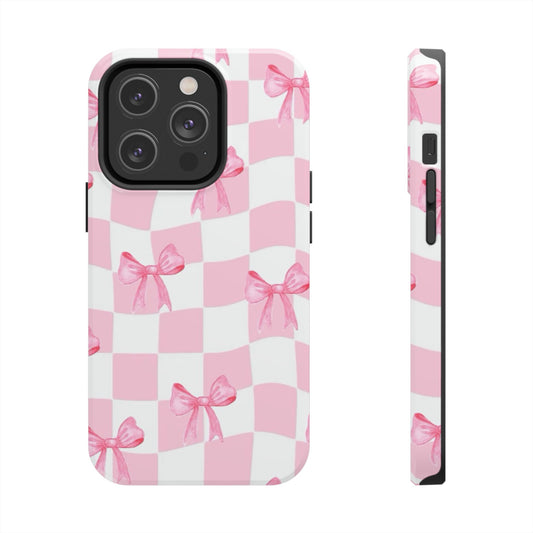 Chic Pink Bow Phone Case