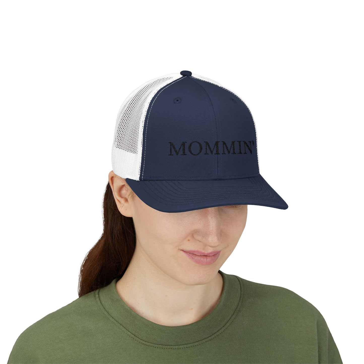 Embroidered Mommin' Trucker Cap