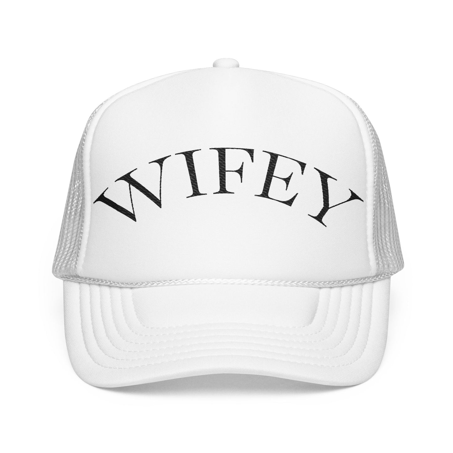 'WIFEY' Embroidered Foam Trucker Hat