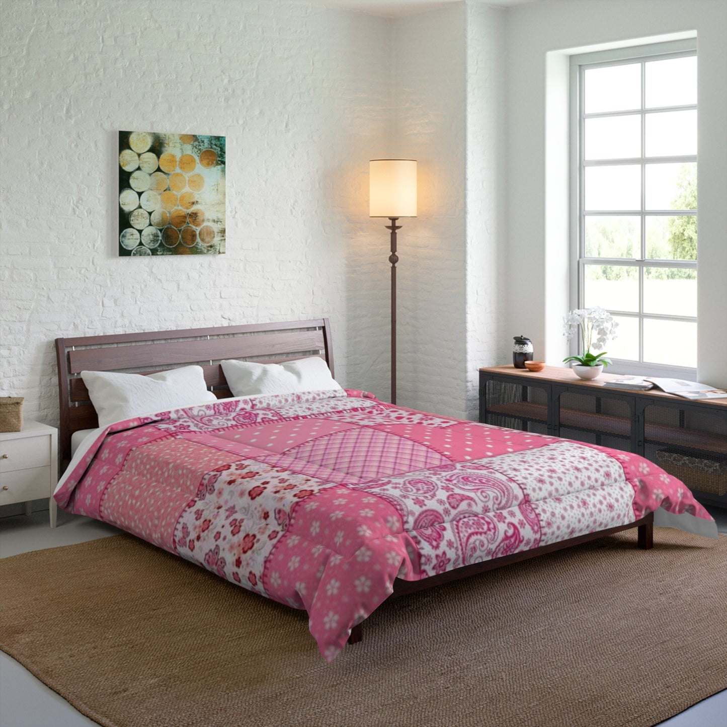 Pink Patchwork Comforter