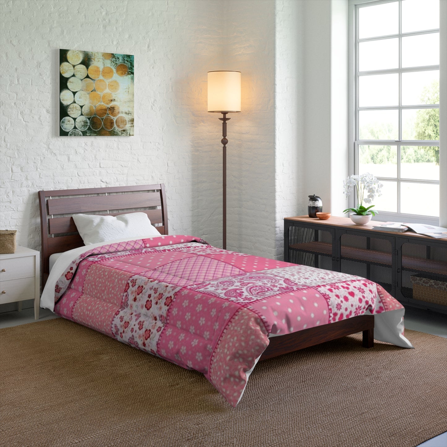 Pink Patchwork Comforter