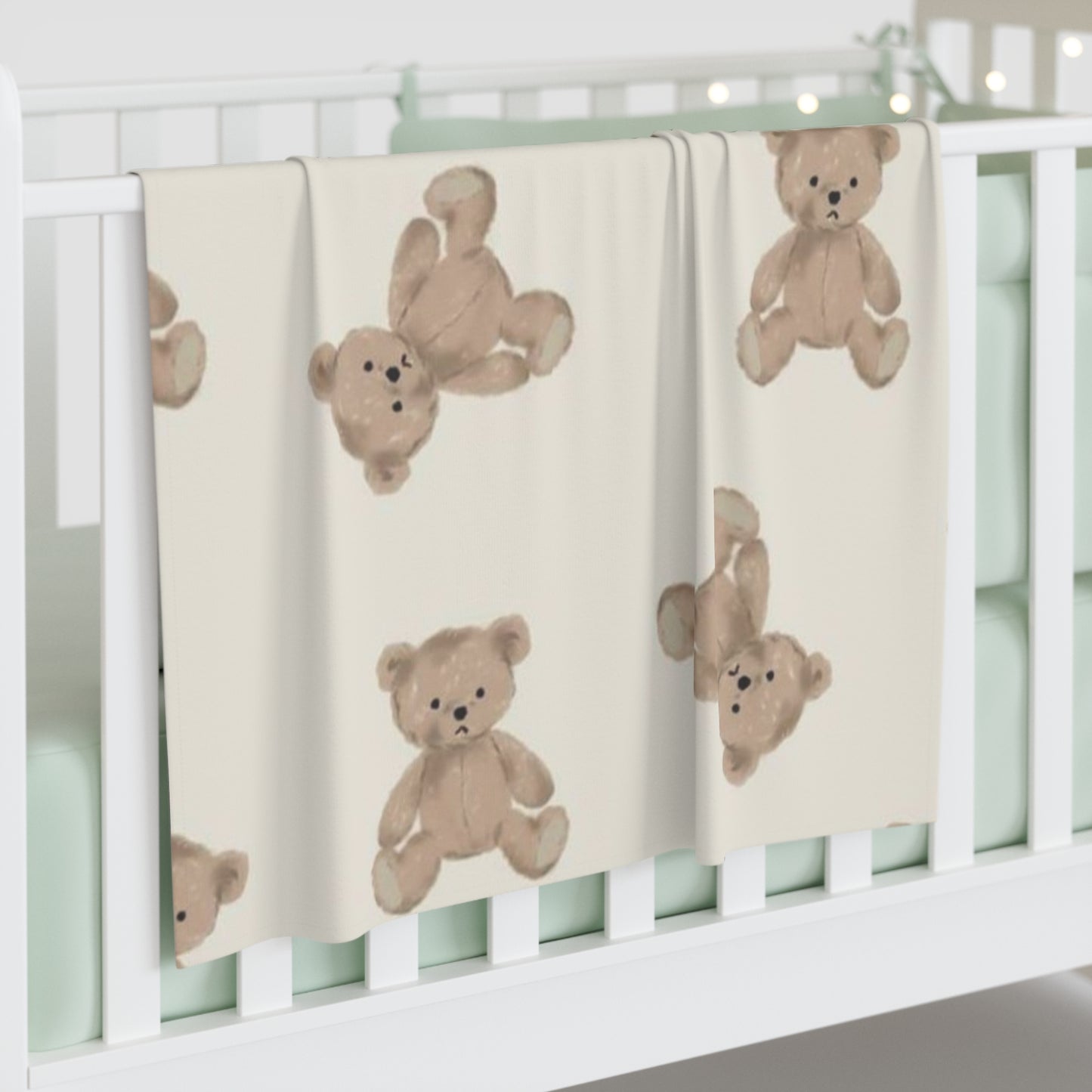 Teddy Bear Baby Swaddle Blanket