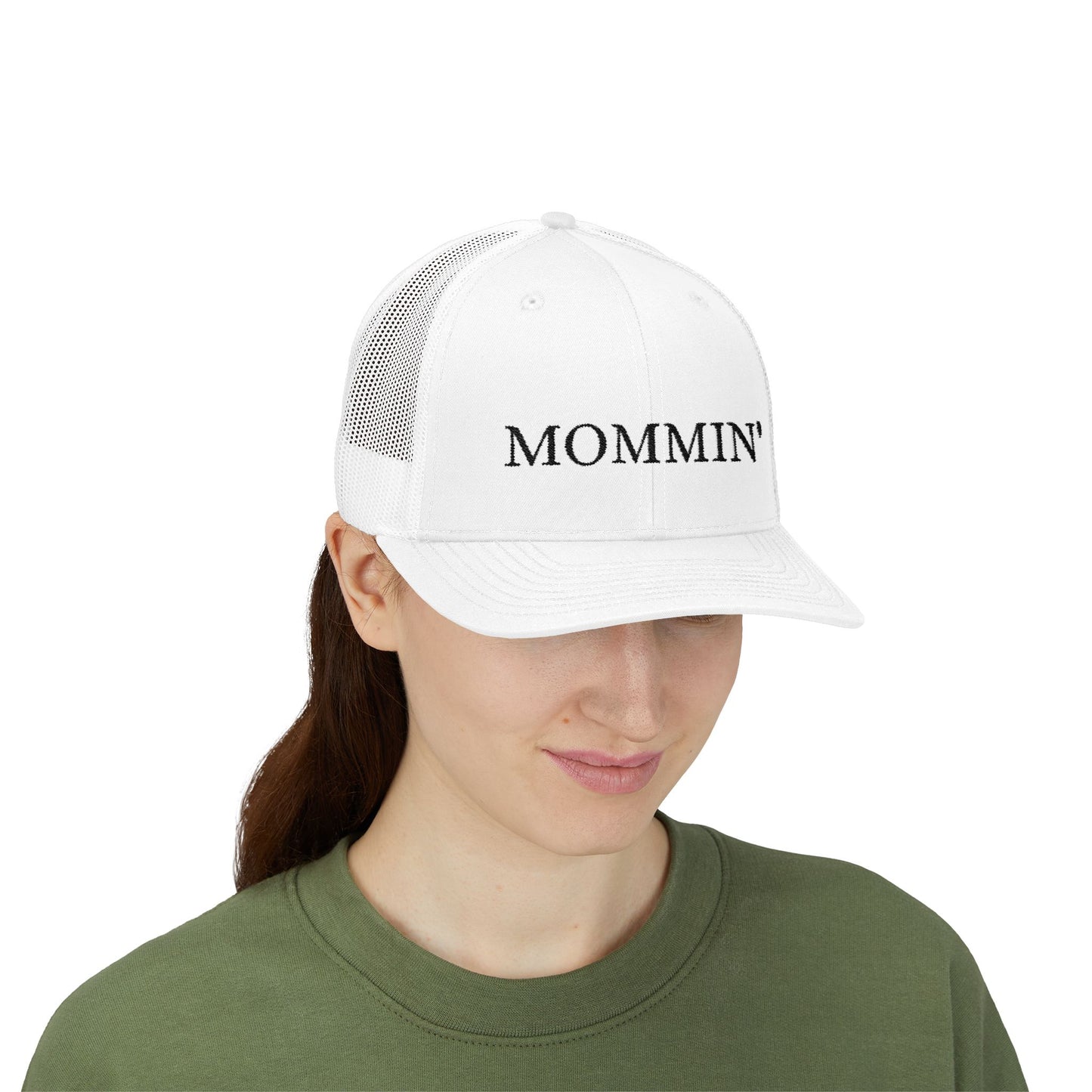 Embroidered Mommin' Trucker Cap