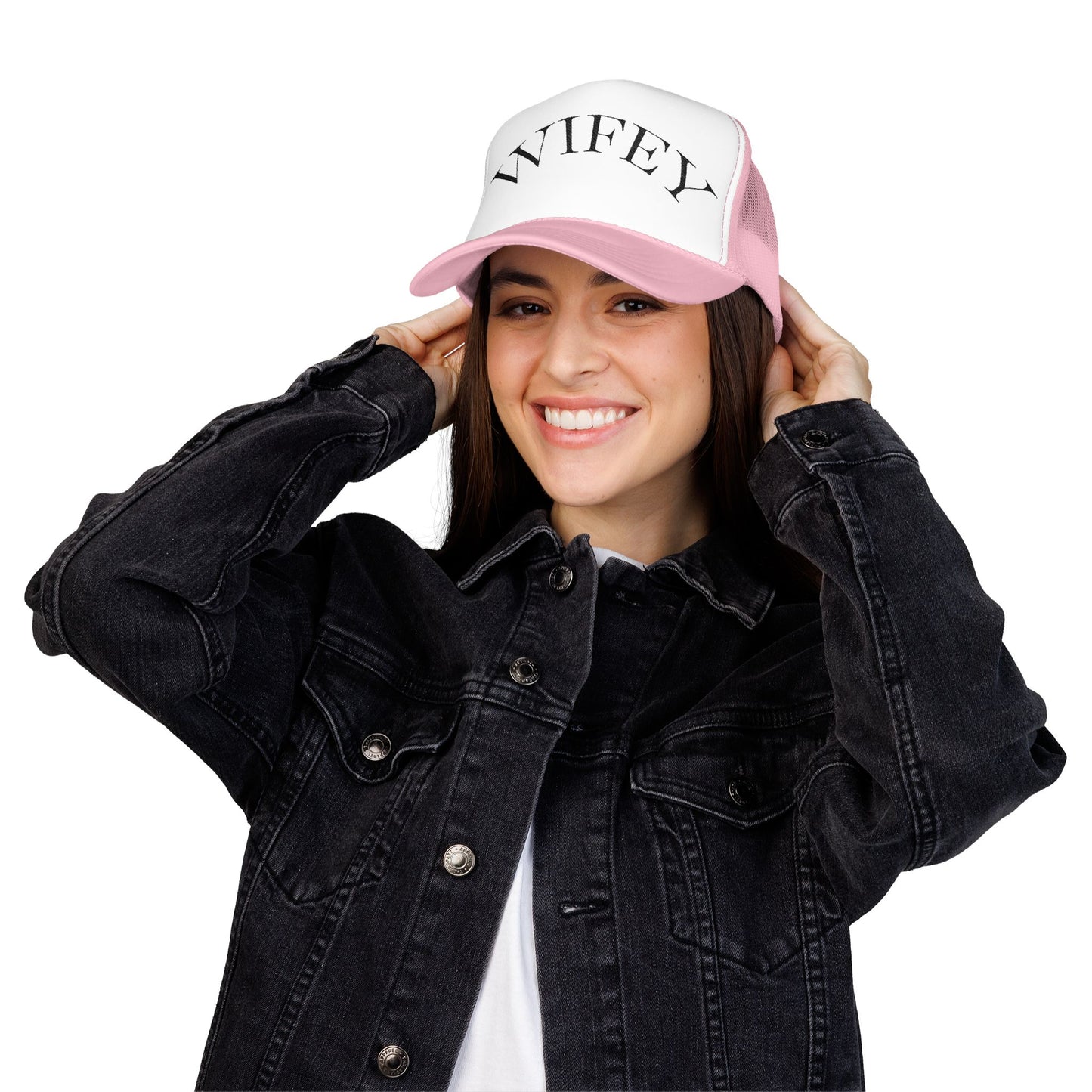 'WIFEY' Embroidered Foam Trucker Hat
