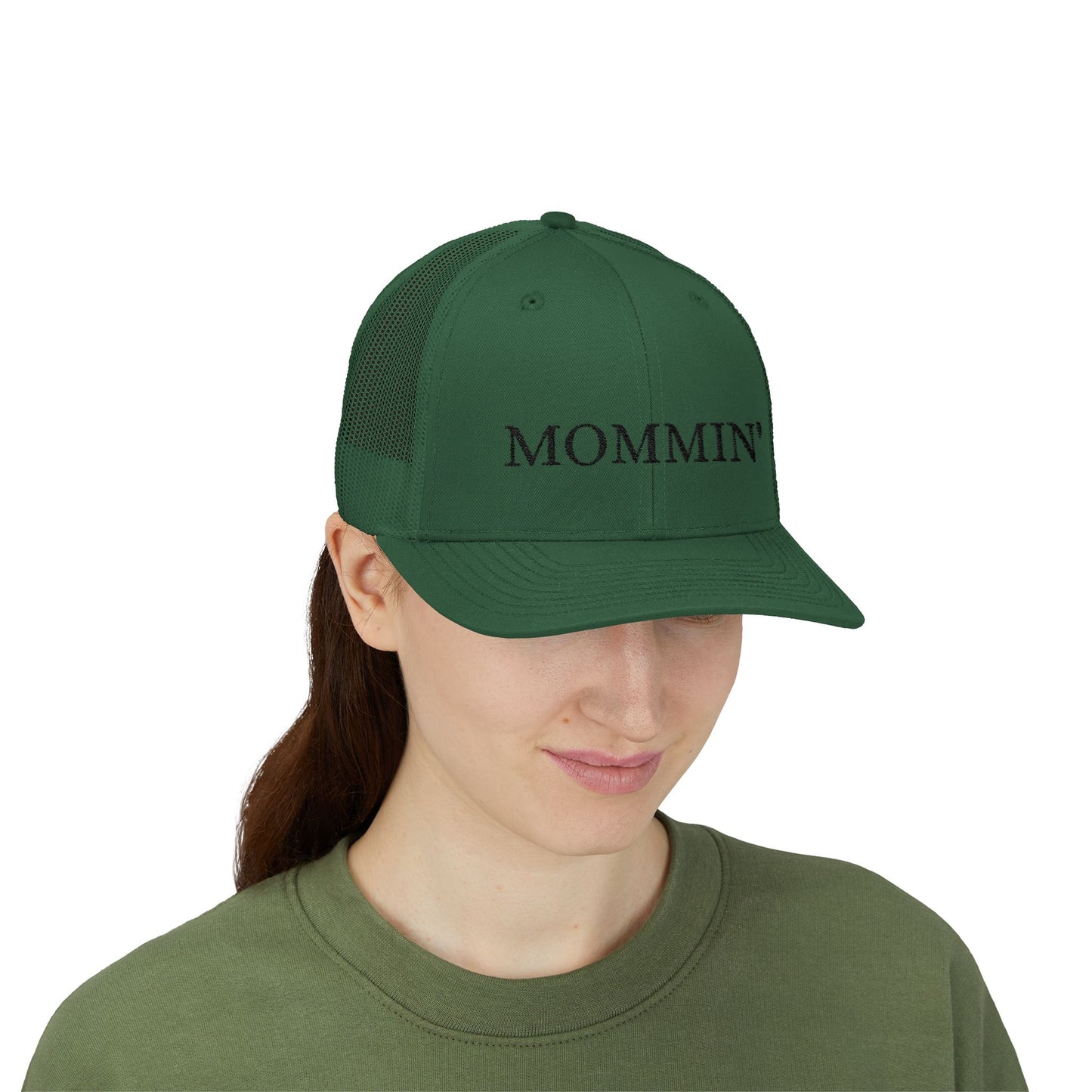 Embroidered Mommin' Trucker Cap