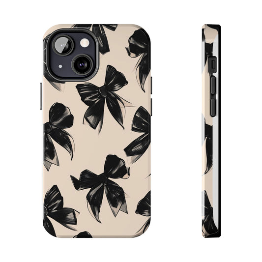 Chic Black Bow Tough Case