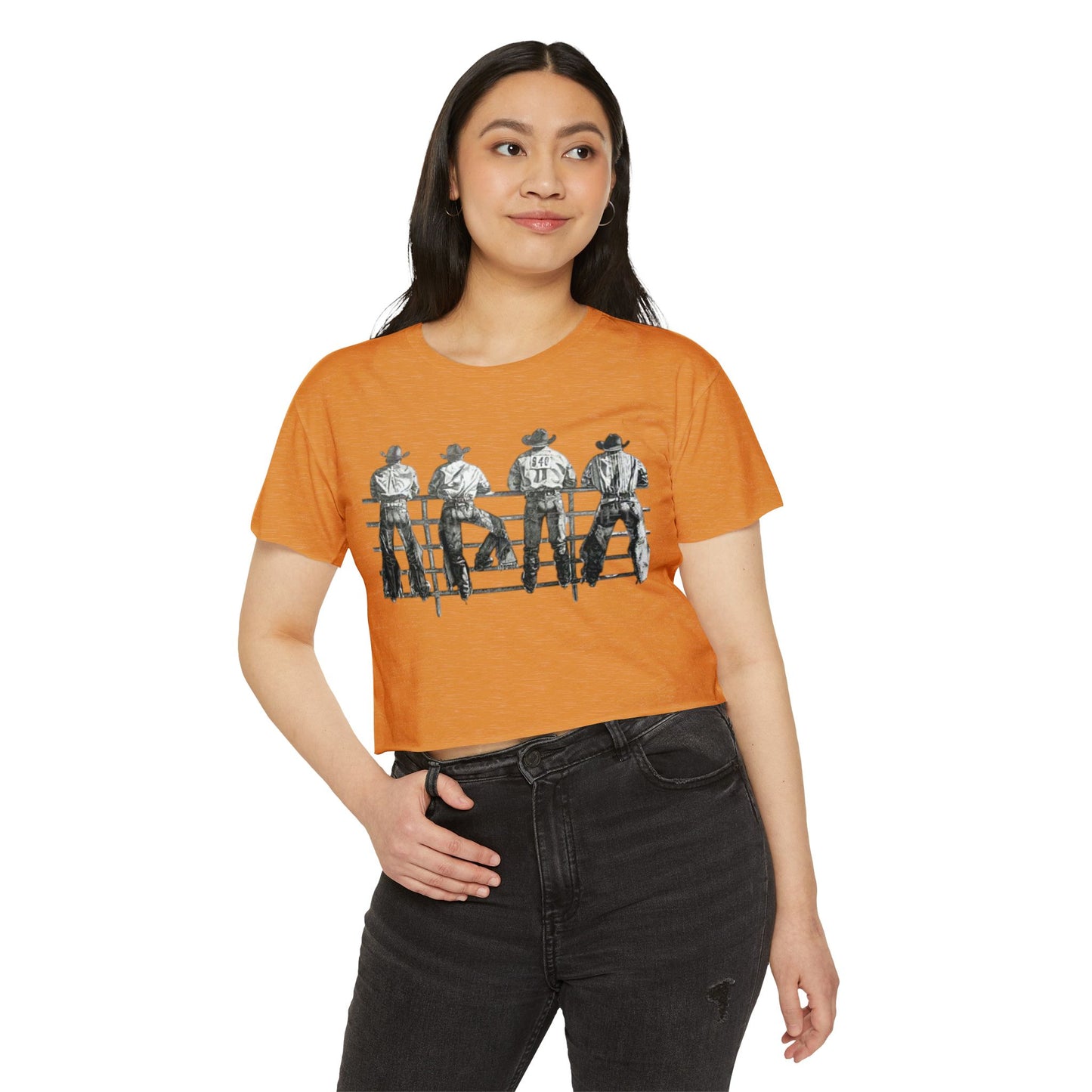 Cowboys at Sunset Crop Top