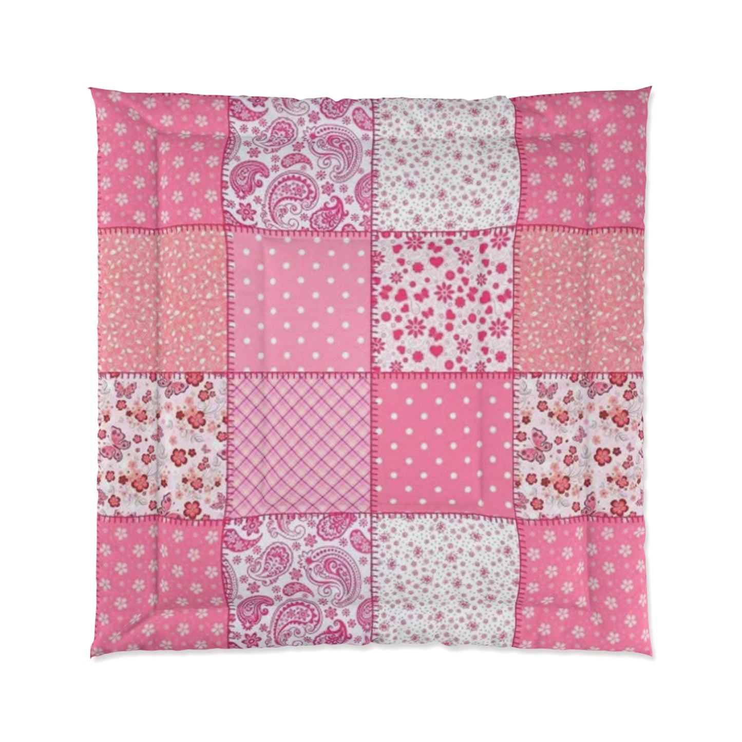 Pink Patchwork Comforter