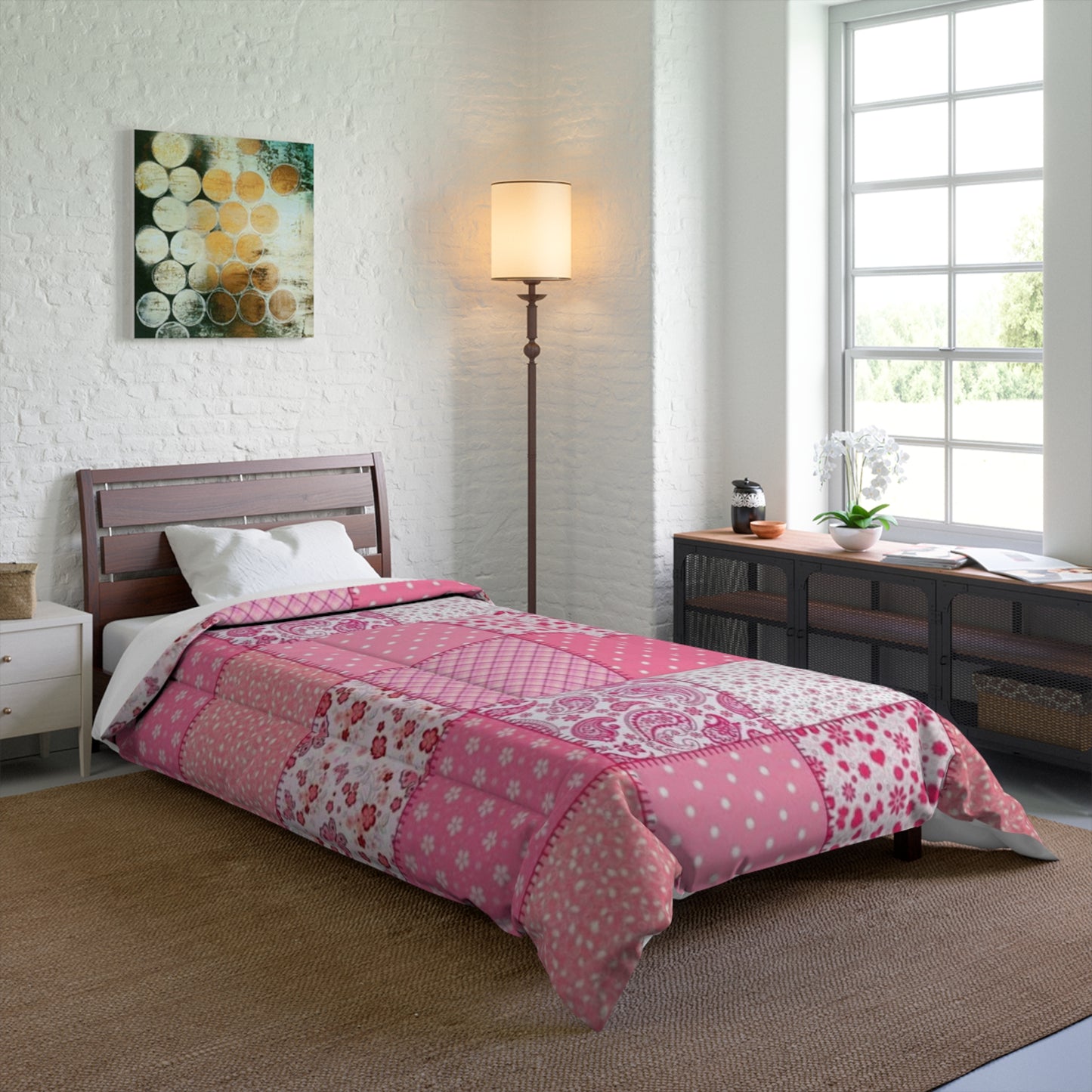 Pink Patchwork Comforter