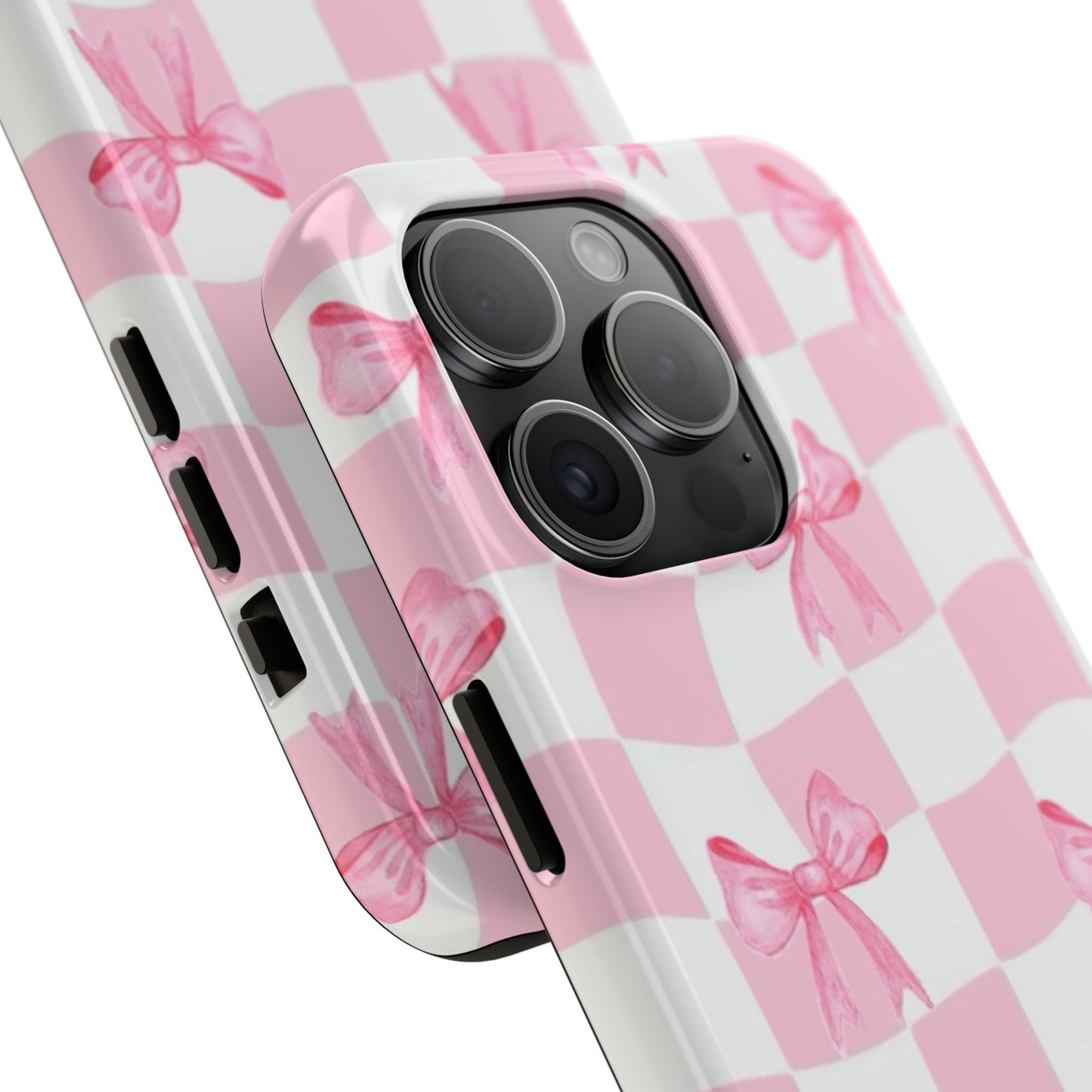 Chic Pink Bow Phone Case