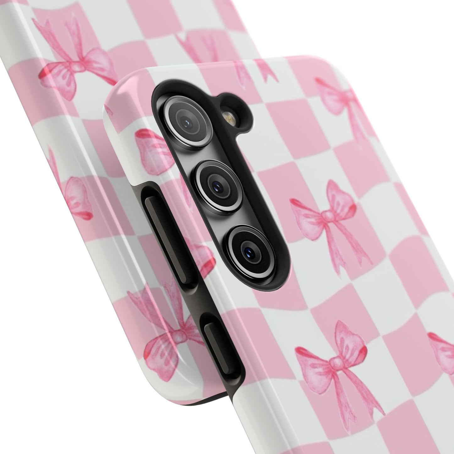 Chic Pink Bow Phone Case