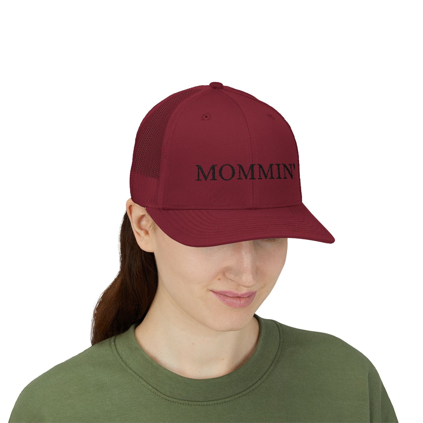 Embroidered Mommin' Trucker Cap