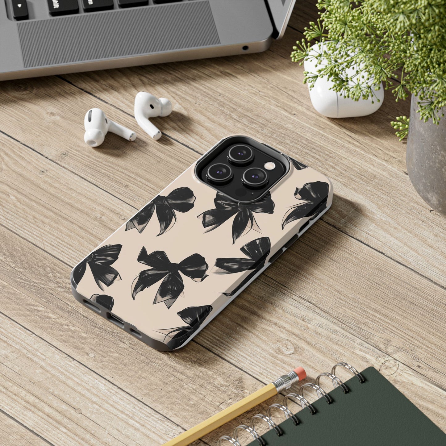Chic Black Bow Tough Case