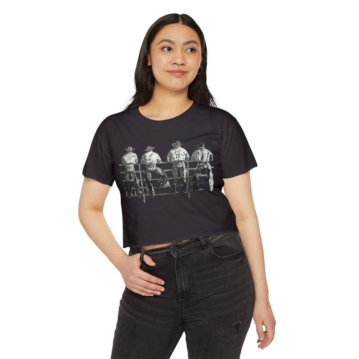 Cowboys at Sunset Crop Top