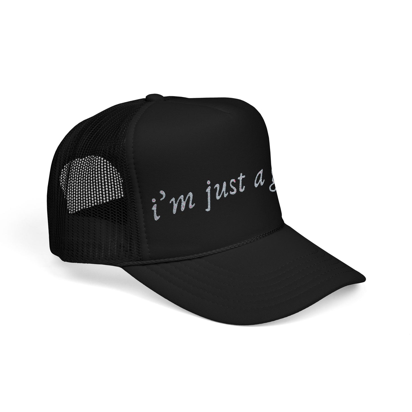 'Im just a girl' trucker hat