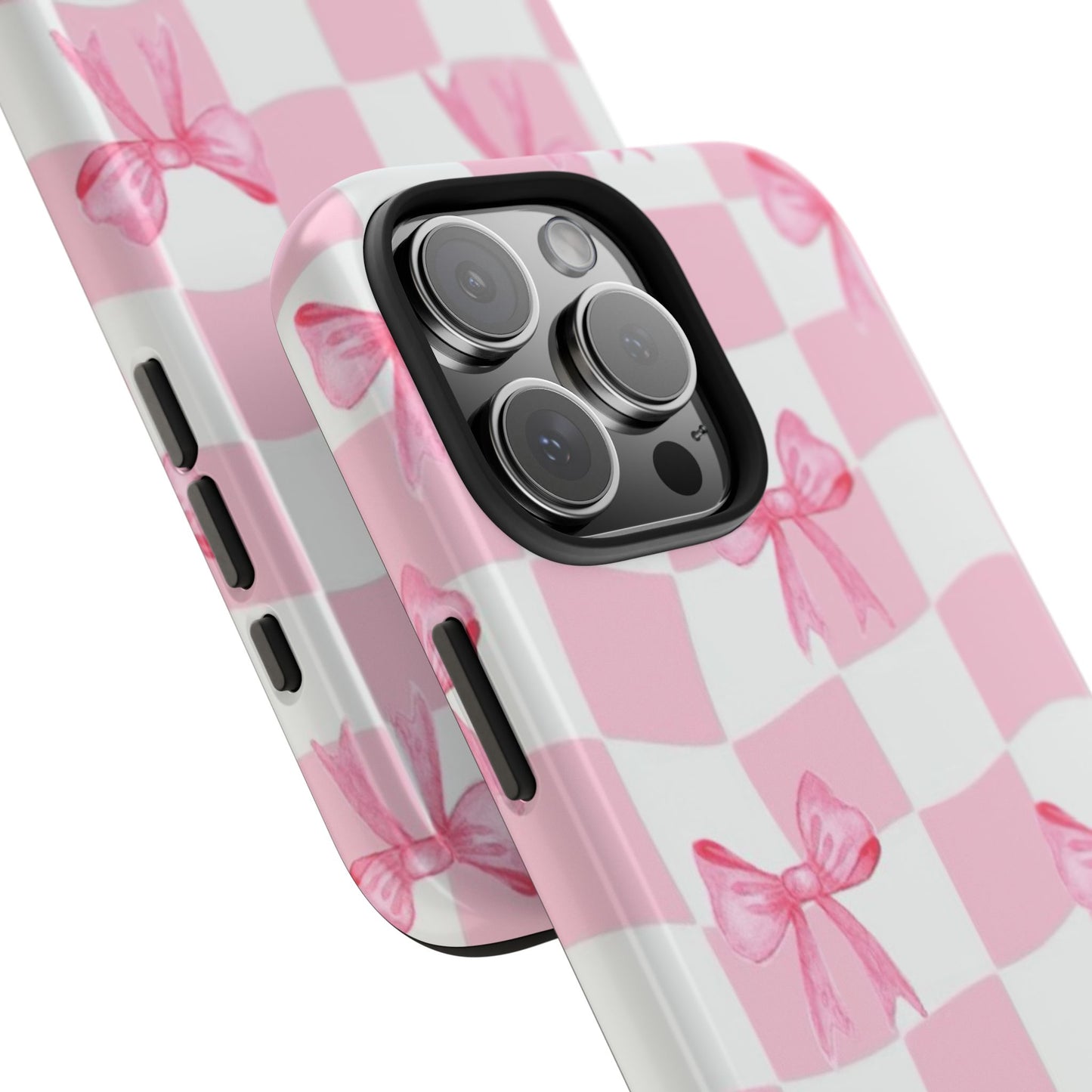 Chic Pink Bow Phone Case