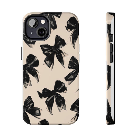 Chic Black Bow Tough Case