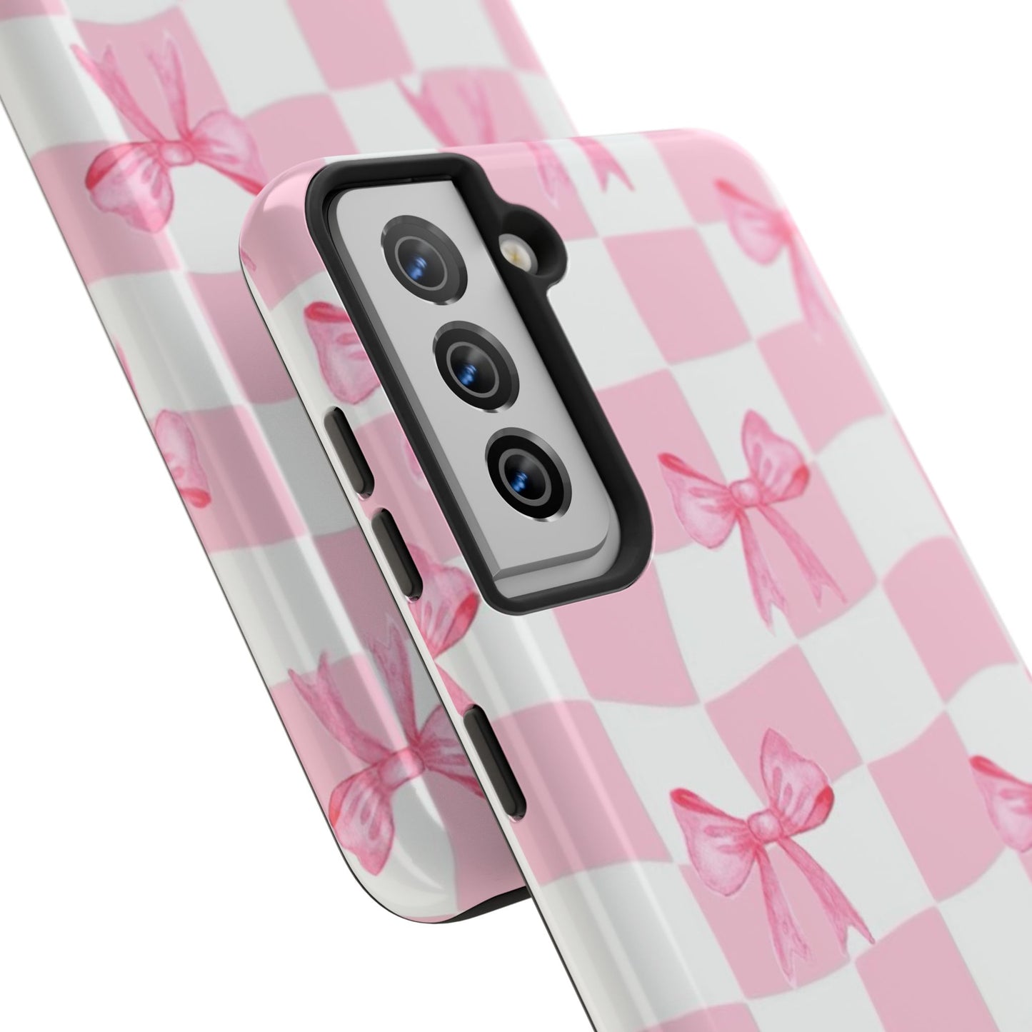 Chic Pink Bow Phone Case