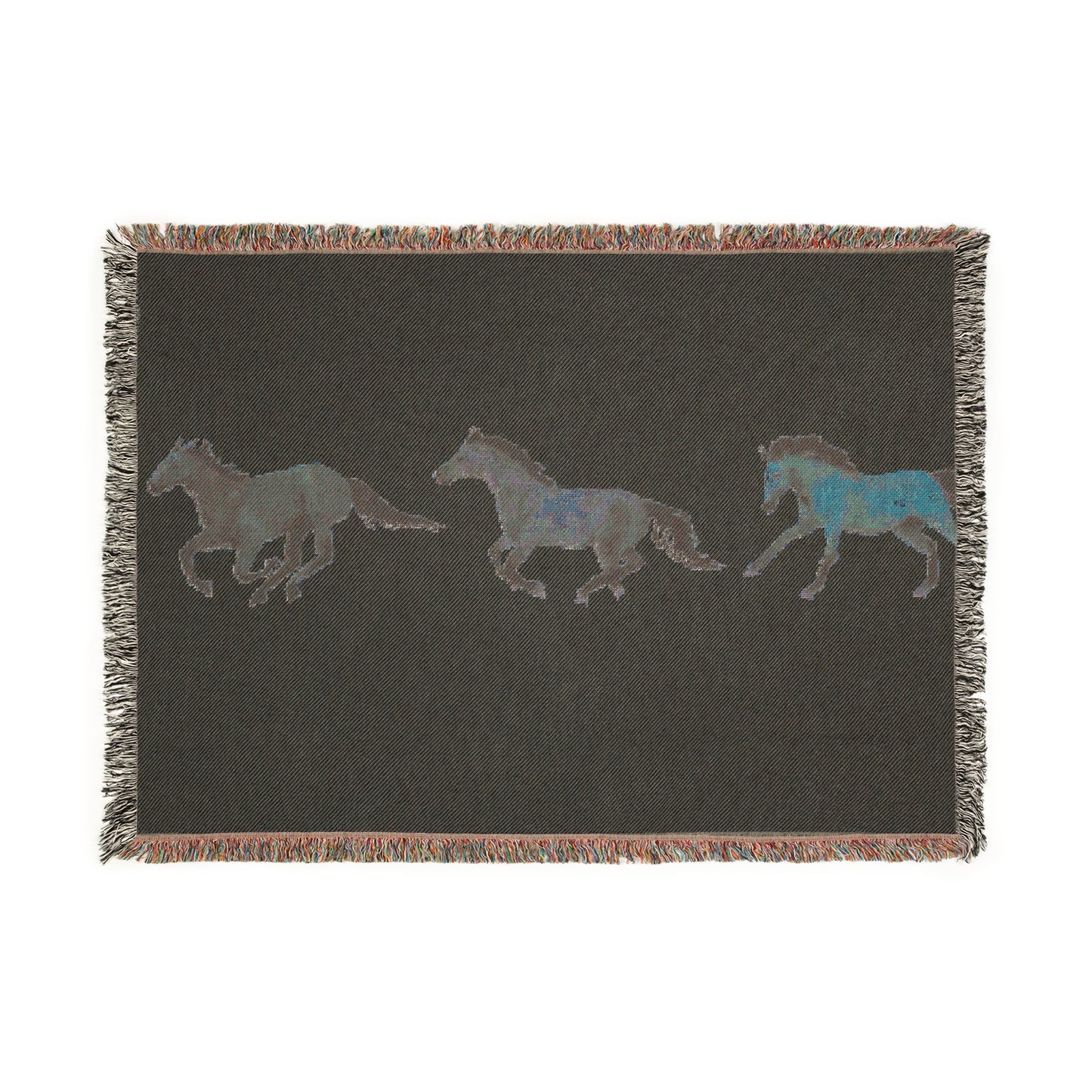 Wild Horses Woven Blanket