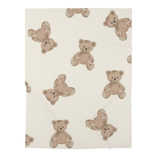 Teddy Bear Baby Swaddle Blanket