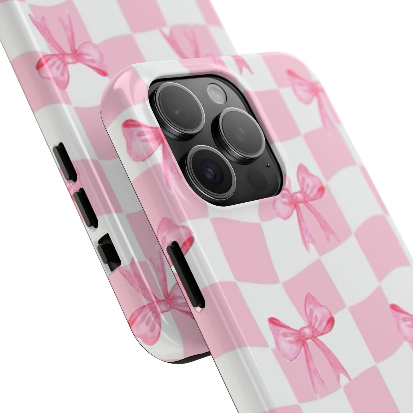 Chic Pink Bow Phone Case