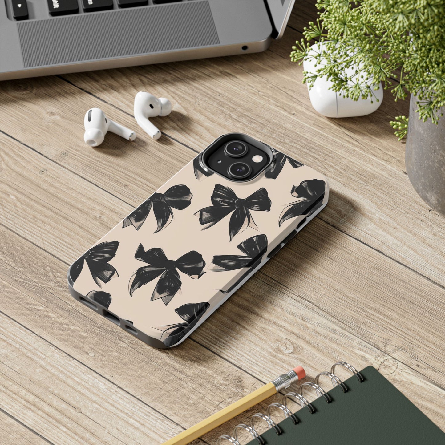 Chic Black Bow Tough Case