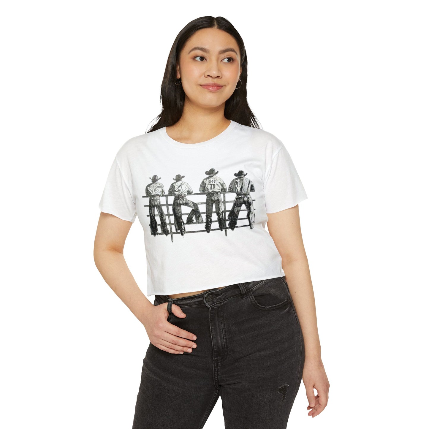 Cowboys at Sunset Crop Top