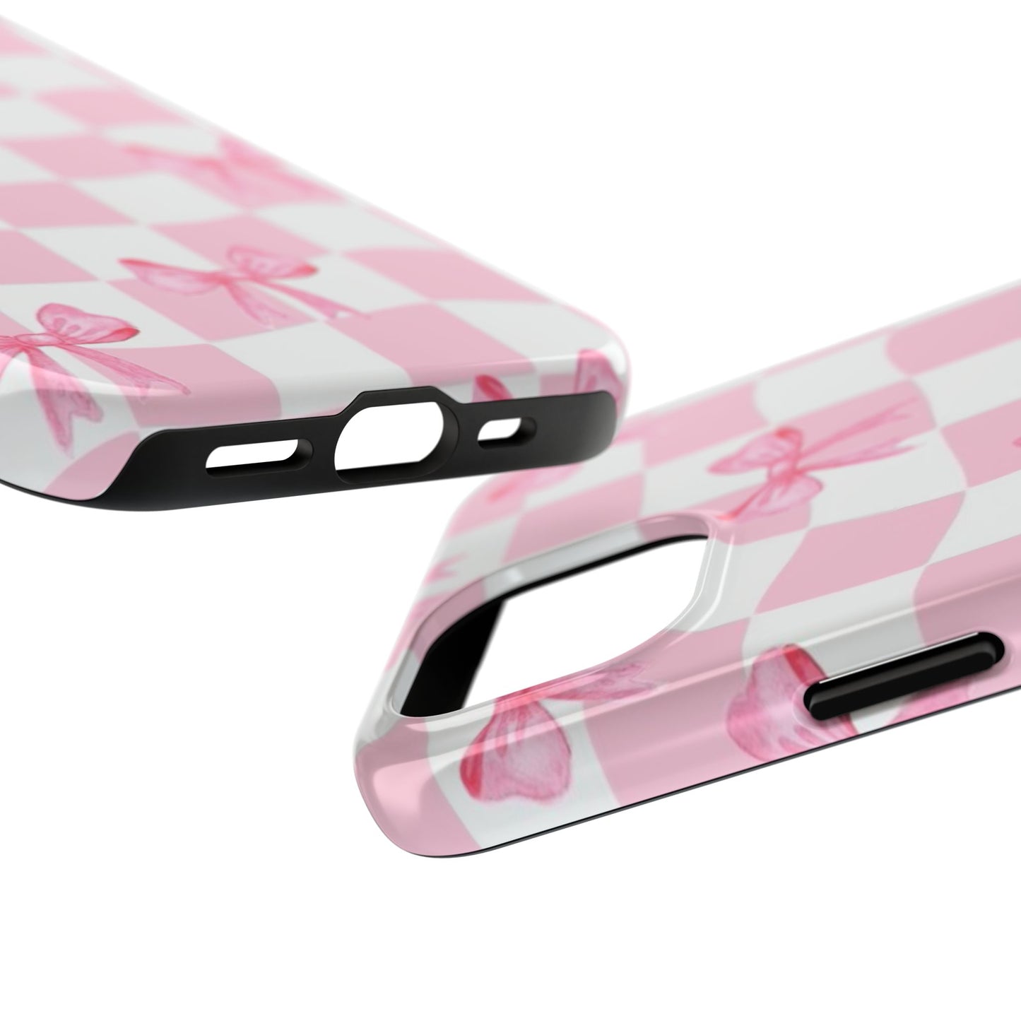 Chic Pink Bow Phone Case