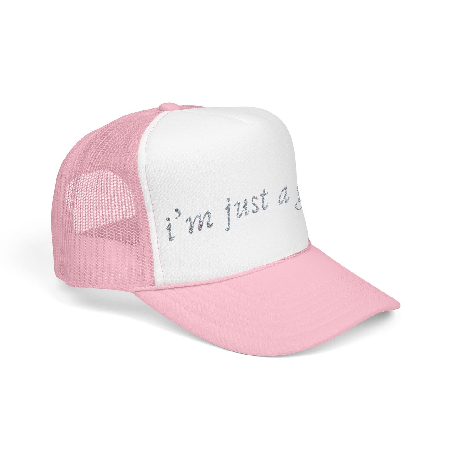 'Im just a girl' trucker hat