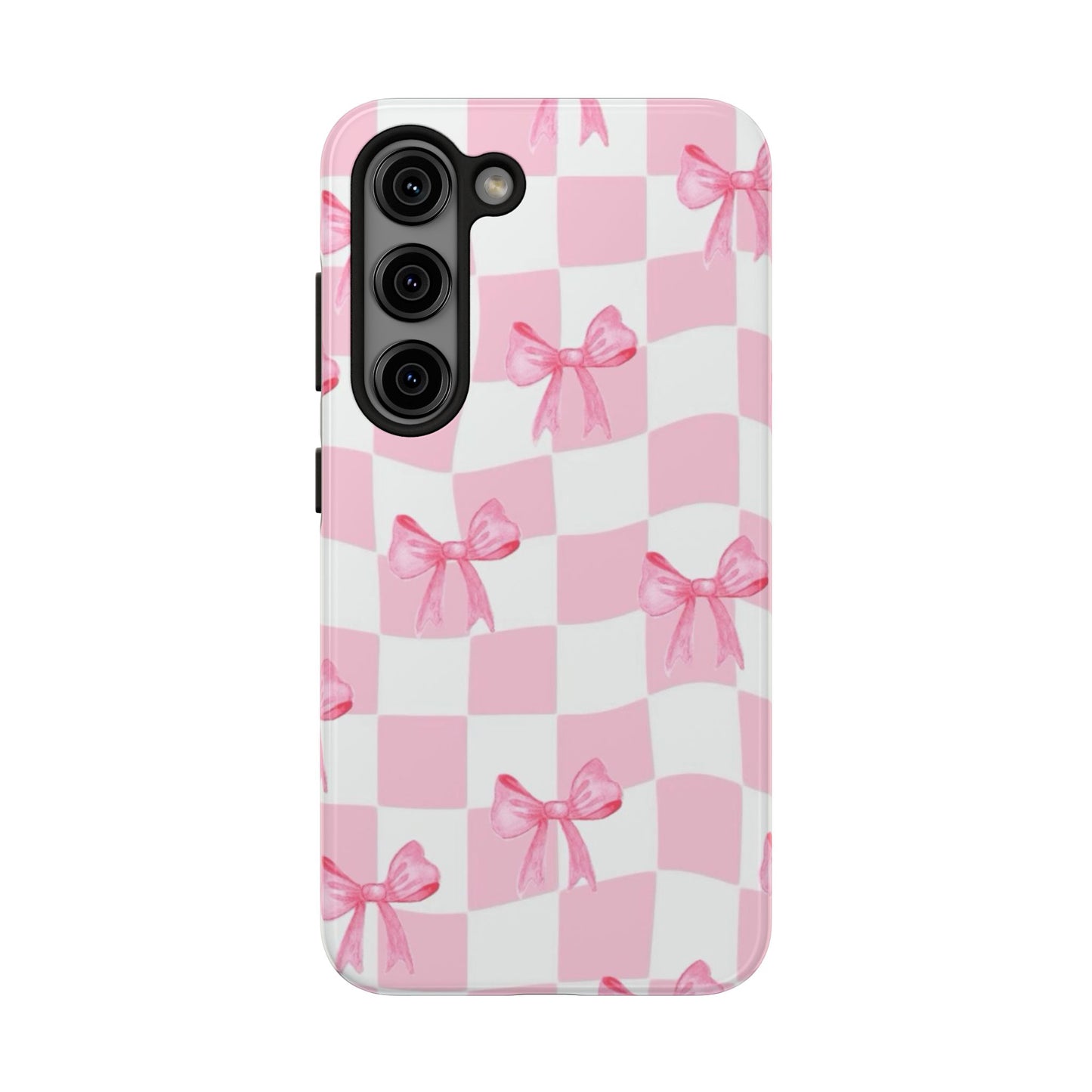 Chic Pink Bow Phone Case