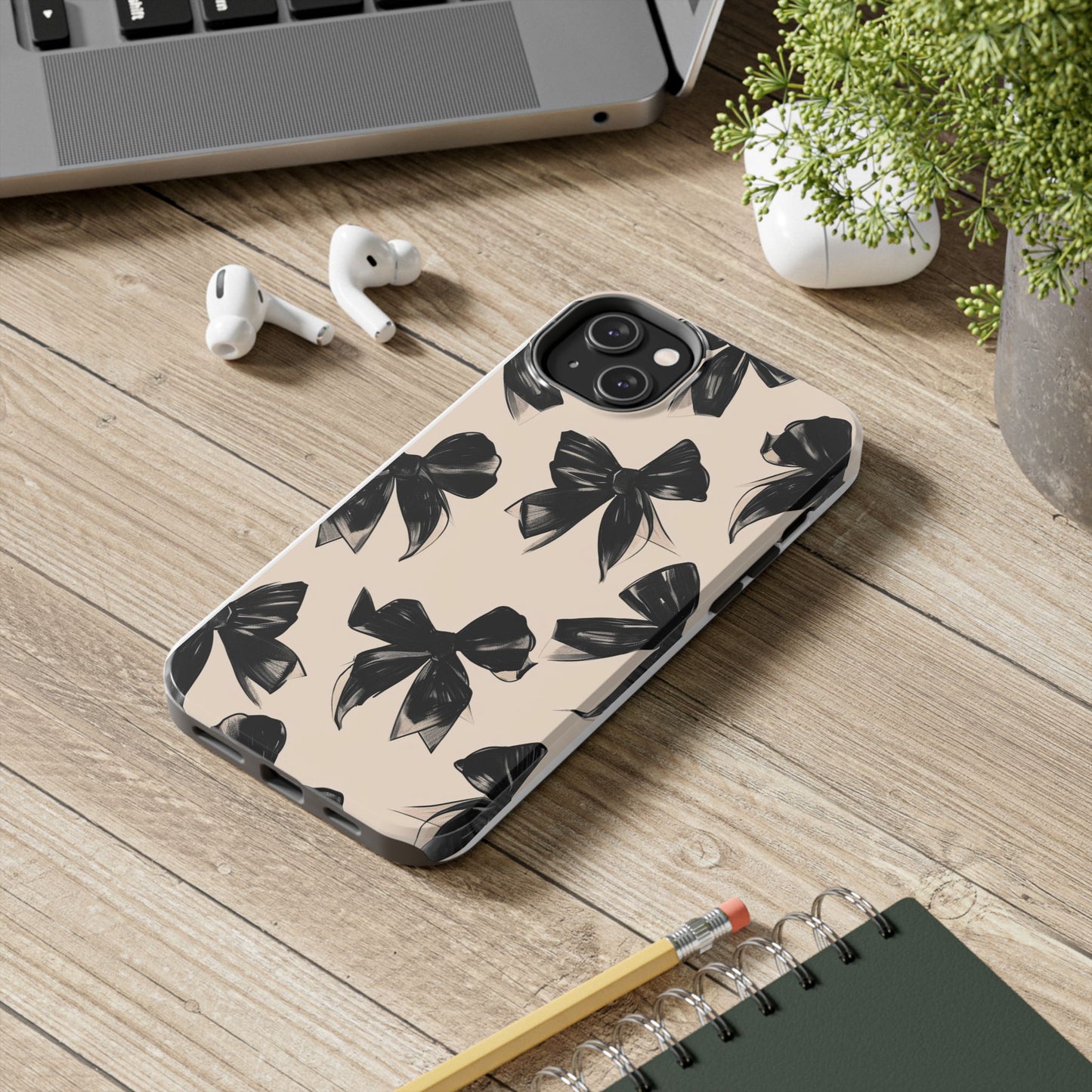 Chic Black Bow Tough Case