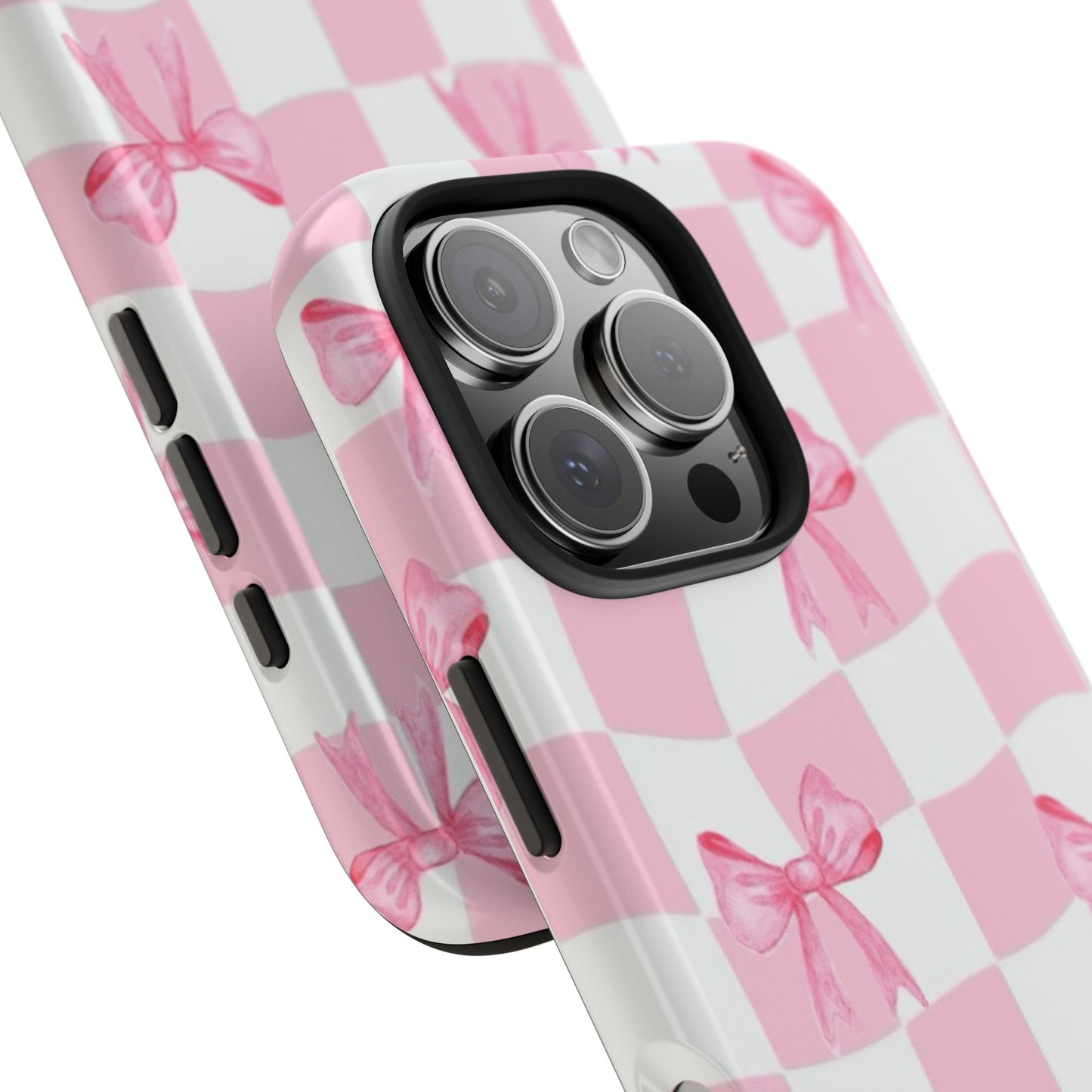 Chic Pink Bow Phone Case
