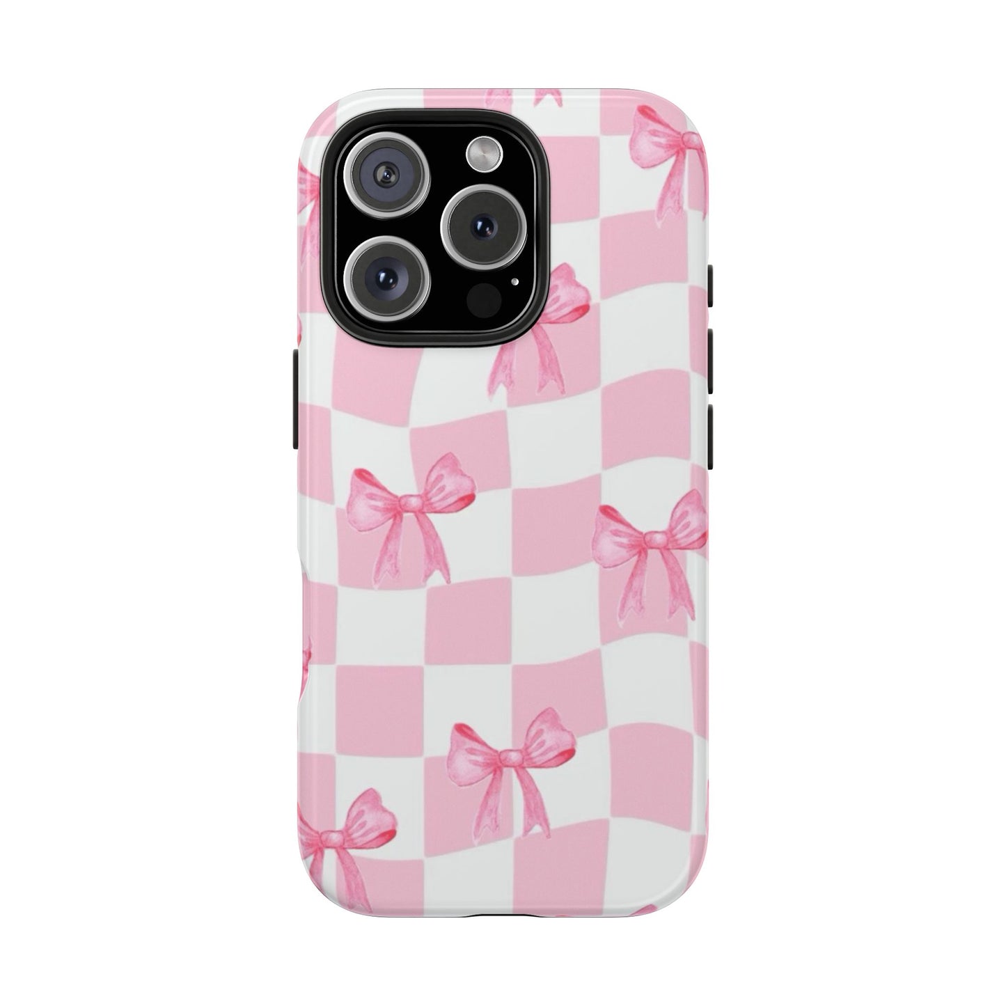Chic Pink Bow Phone Case
