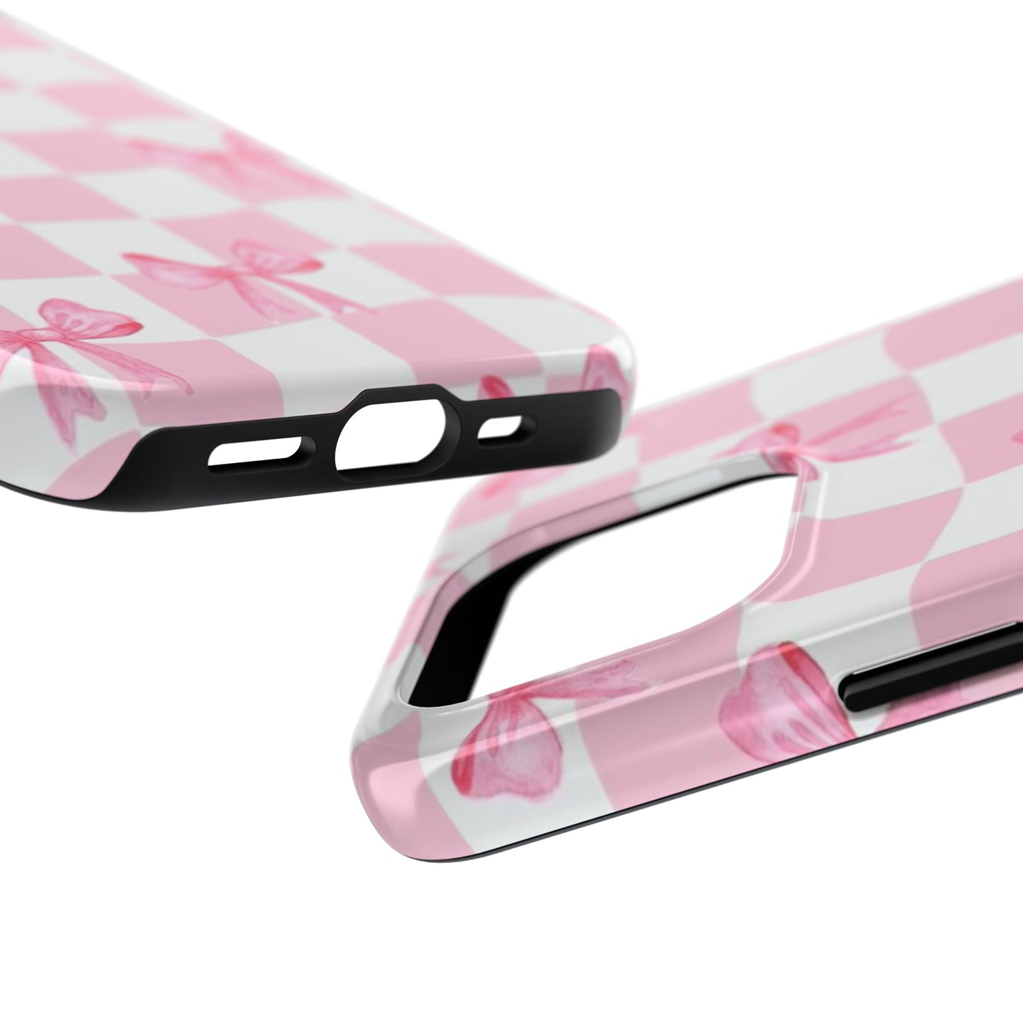 Chic Pink Bow Phone Case