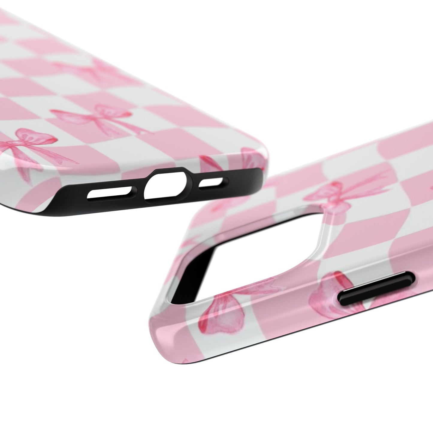 Chic Pink Bow Phone Case