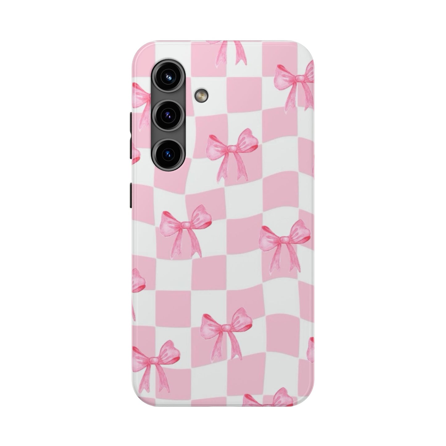 Chic Pink Bow Phone Case