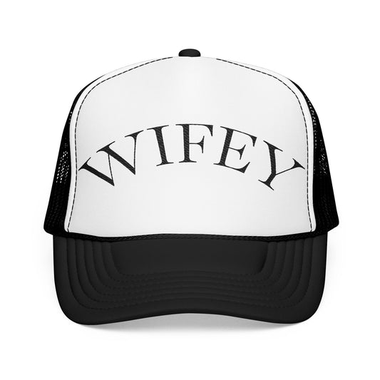 'WIFEY' Embroidered Foam Trucker Hat