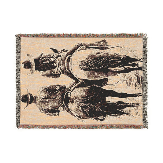 Rustic Cowboy Woven Blanket