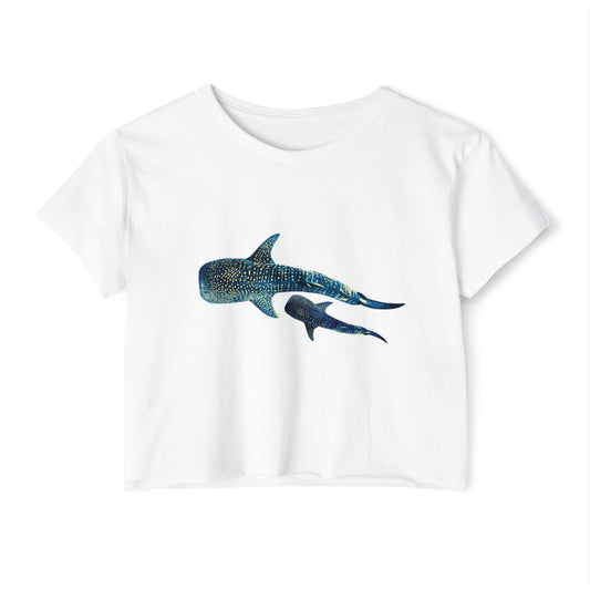 Whale Shark Cropped Tee