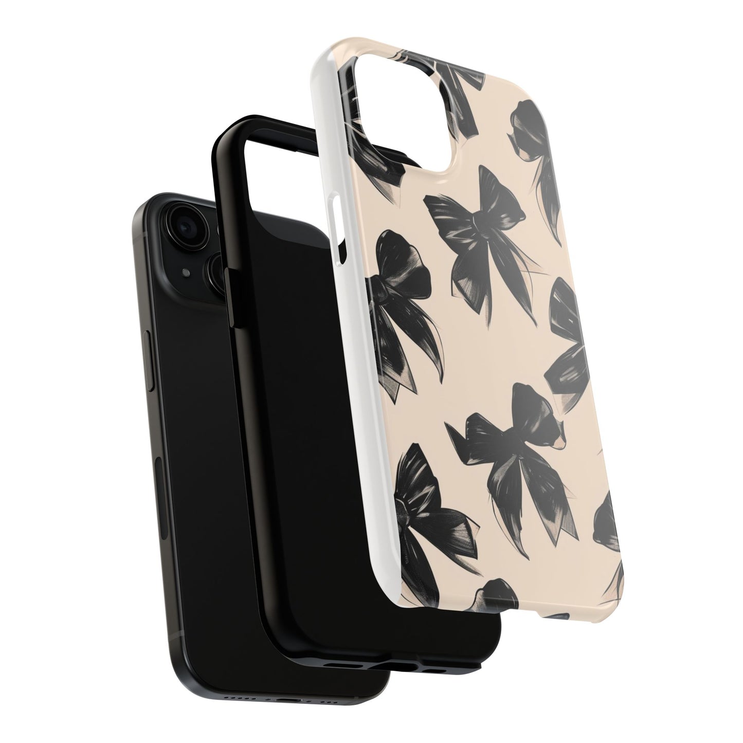Chic Black Bow Tough Case