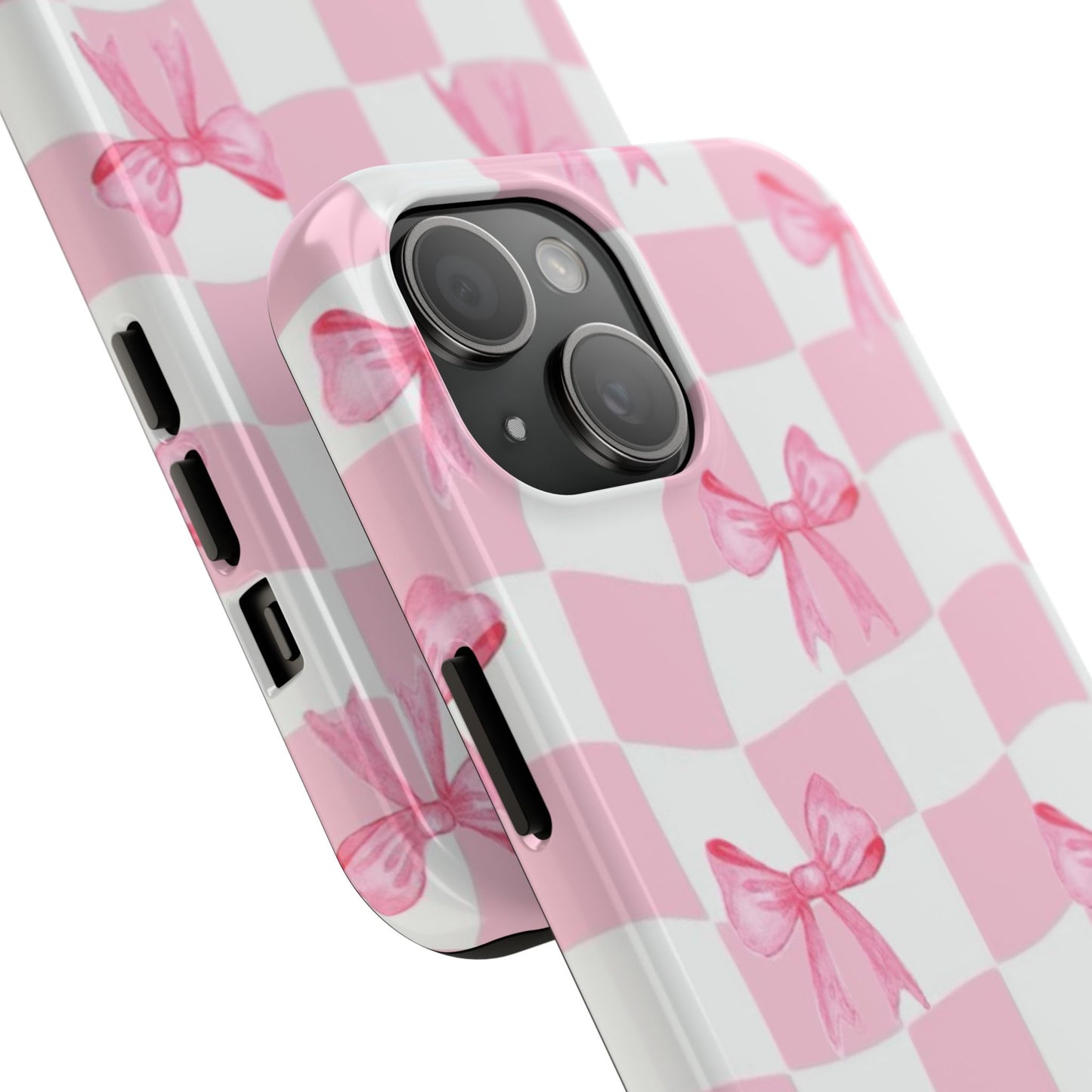 Chic Pink Bow Phone Case