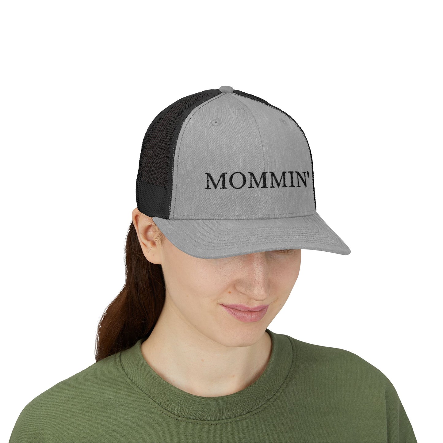 Embroidered Mommin' Trucker Cap