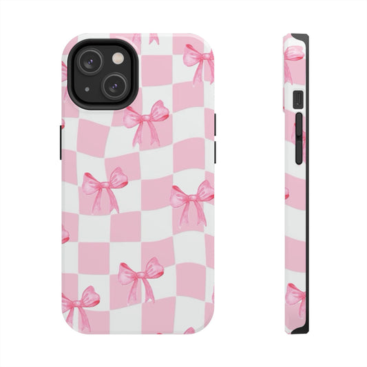 Chic Pink Bow Phone Case